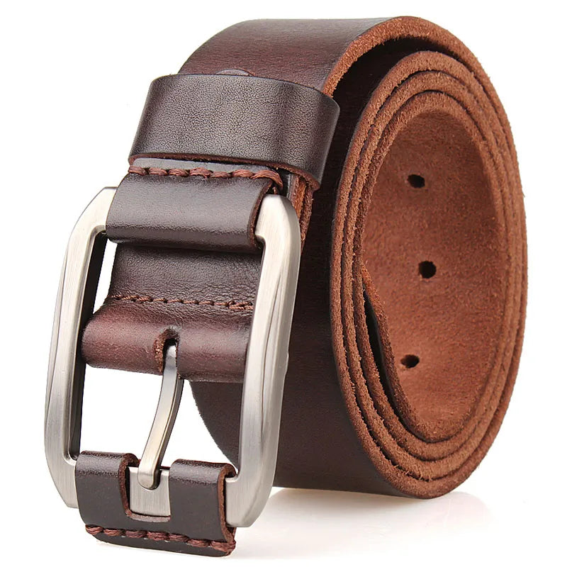 designer belt men luxury 100%real full grain thick cowhide genuine leather vintage 3.8cm sport masculine big size soft belt 150