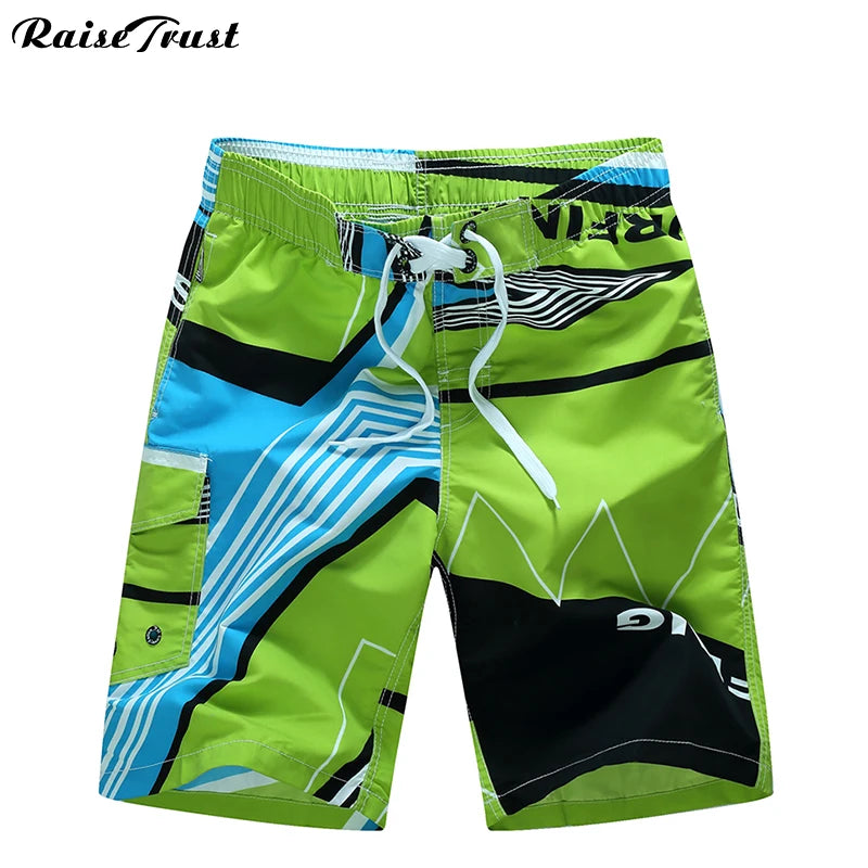 Brand New Fitness Summer Hot Men Beach Shorts Men Quick Dry Printing Board Shorts Breathable Men&