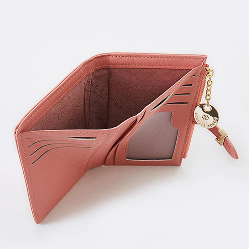 Luxury Leather Short Women Wallet Many Department Ladies Small Clutch Money Coin Card Holders Purse Slim Female Wallets Cartera