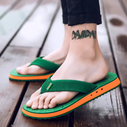 Summer Big Size Youth Men Slippers Of Fish Roman Massage Non-Slip Cool Outside Flip Flops Breathable Thick-Soled Toe Sandals