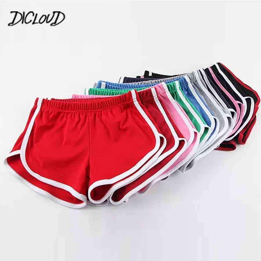 DICLOUD Fashion Stretch Waist Casual Shorts Woman High Waist Black White Shorts Harajuku Beach 2024 Sexy Short Women&