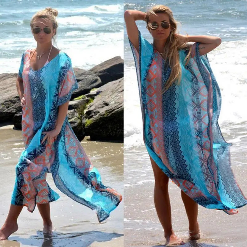 Summer Sexy Beach Dress Women Bikini Cover up Tunic Pareos Sarong Swimwear Kaftan Robe Sundress Ladies Swim Suit