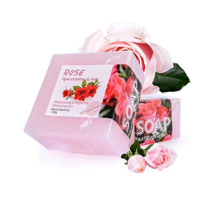 Deep Moisturizing Pink Rose Handmade Soap 100g