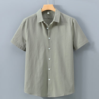 Simple Lapel Shirt Men&