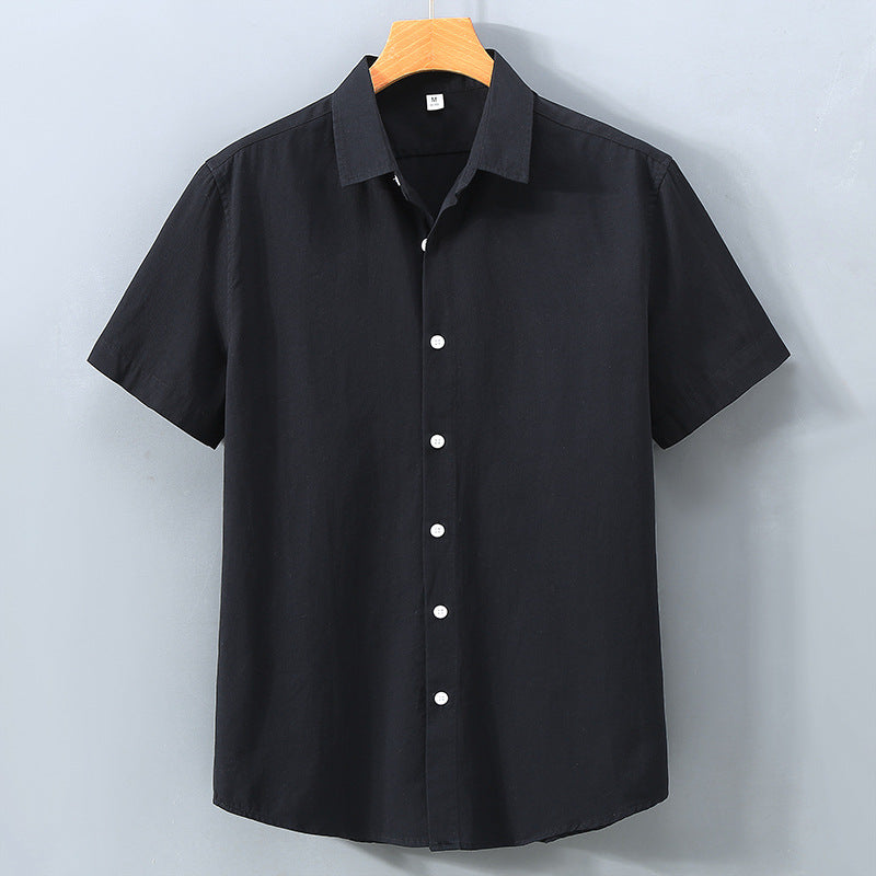 Simple Lapel Shirt Men&