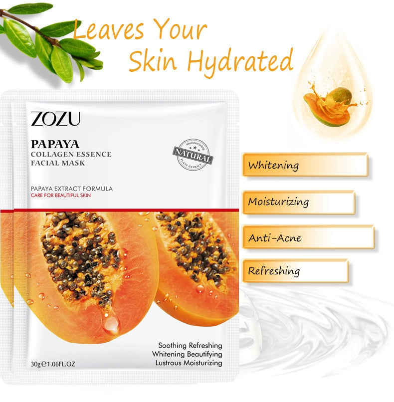 Papaya Face Mask Anti-Acne Warming Moisturizing Moisturizing