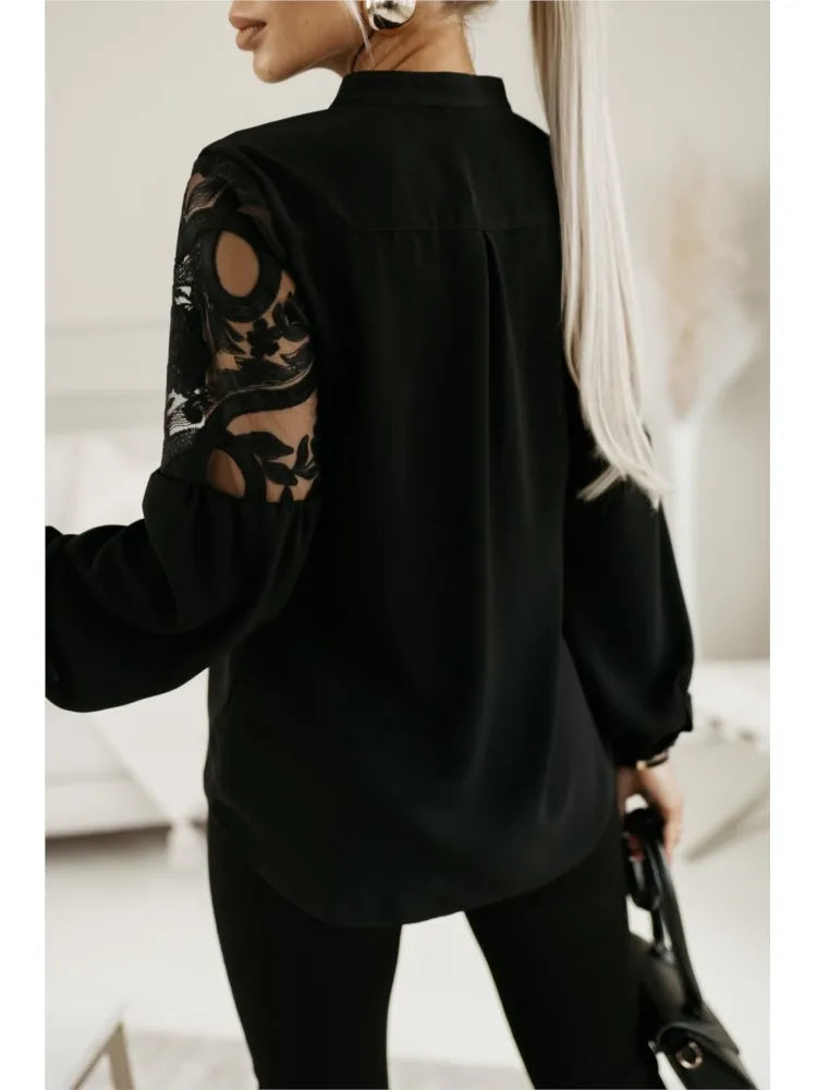 Autumn Long Sleeve White Shirt For Women Spring Fashion Elegant Women&