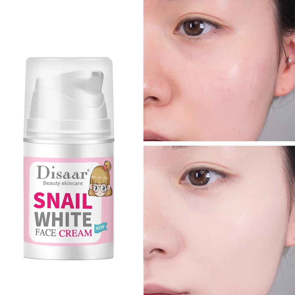 60ml Snail Collagen Face Day Cream Sun Protection Whiten Brighten Beauty Face Cream Anti-wrinkles Moisturizing Skincare Emulsion