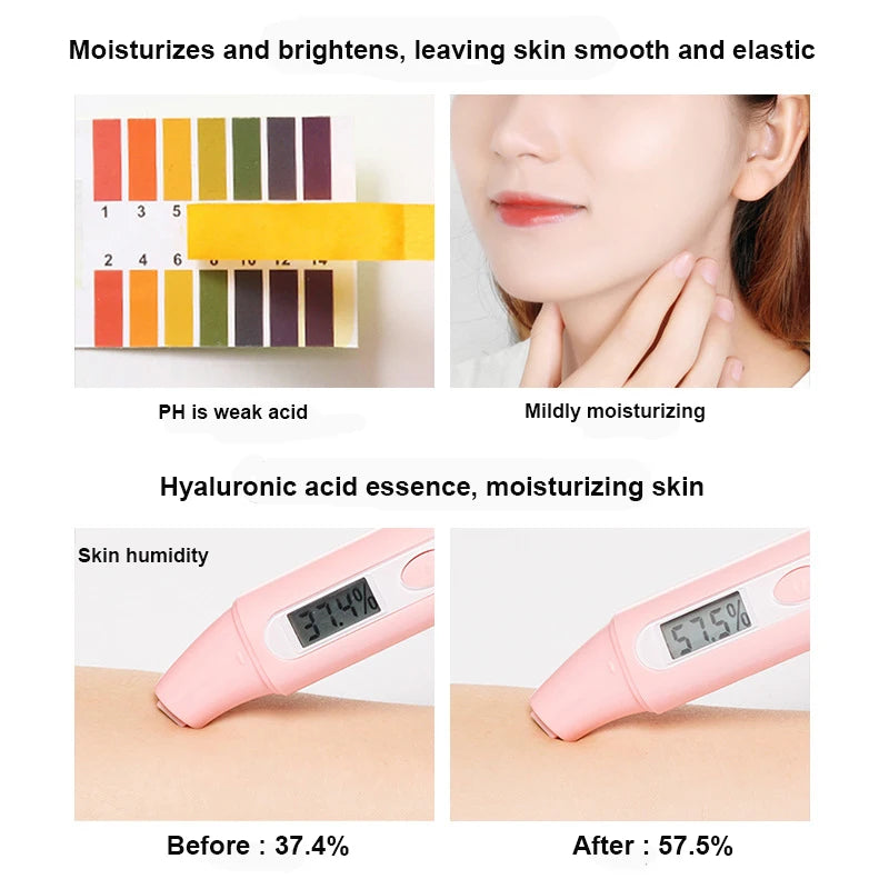 Hyaluronic Acid Face Serum Moisturizing Shrink Pores Remove Fine Lines Anti-Wrinkle Snail Whiten Caviar Anti-aging Face Essence