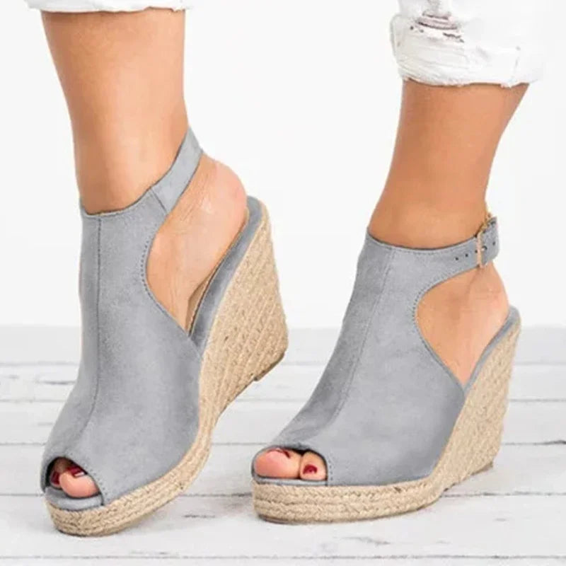 Plus Size 35-43 Platform Sandals Wedges Shoes for Women Heels Sandalias Mujer Summer Clog Womens Zapatos De Hombre E12