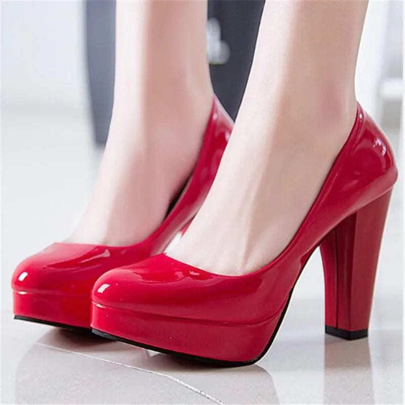 New Women Pumps Shoes Pointed Toe High Heels Fine Pointed Toe Slip-On Designer Shoes Women Wedding Luxury Zapatilla Mujer