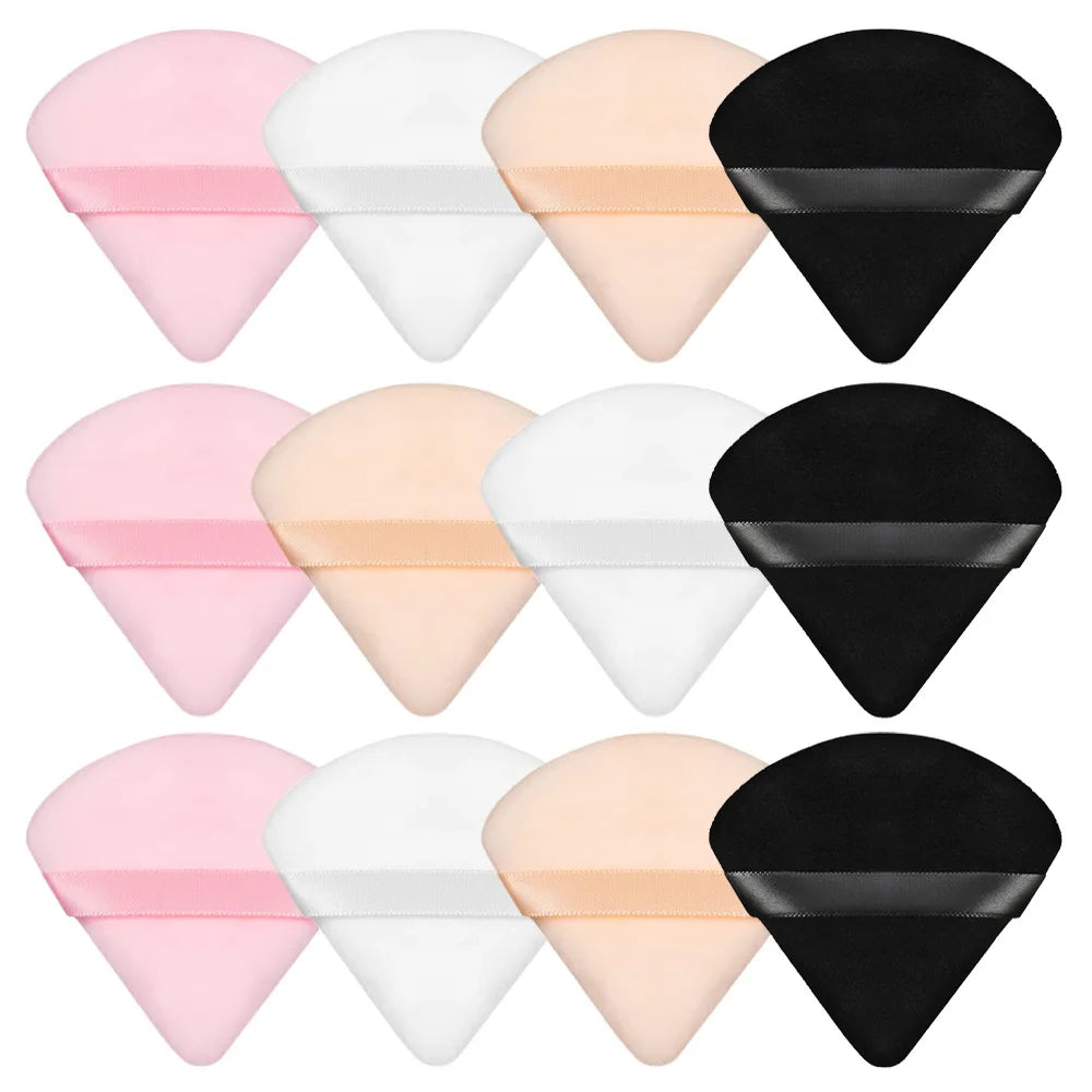 eyes contouring shadow cosmetic washable mini velvet foundation puff