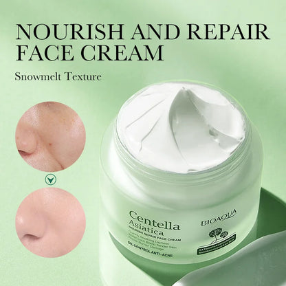 BIOAQUA Centella Asiatica Face Cream skincare Moisturizing Nourishing Anti-Aging Anti Wrinkle Facial Cream Skin Care for Beauty