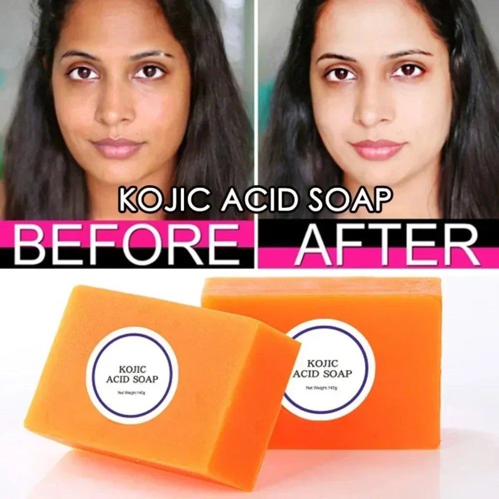 1Pc Kojic Acid Soap Handmade Whitening Soap Skin Lightening Soap Clean Glutathione Whitening Bleaching Skin Care Tools