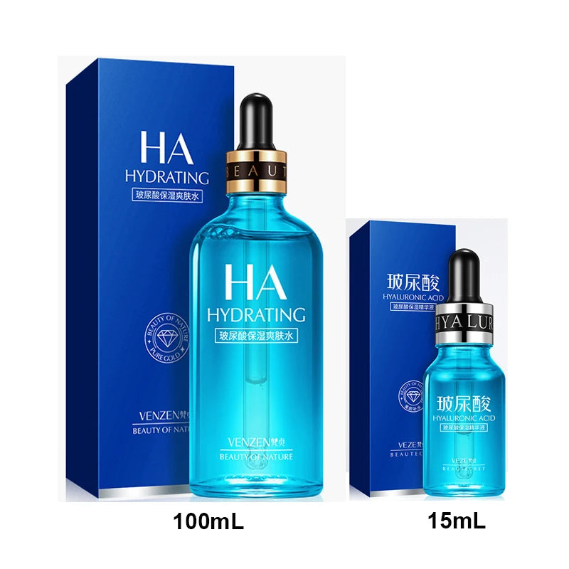 Hyaluronic Acid Face Serum Moisturizing Shrink Pores Remove Fine Lines Anti-Wrinkle Snail Whiten Caviar Anti-aging Face Essence