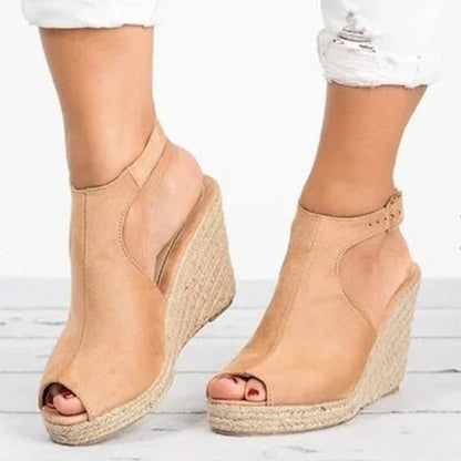 Plus Size 35-43 Platform Sandals Wedges Shoes for Women Heels Sandalias Mujer Summer Clog Womens Zapatos De Hombre E12