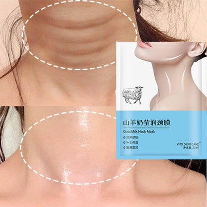 Goat Milk Neck Mask Collagen Firming Necks skincare Mask Beauty Moisturizing Lift Firming Neck Skin Care 1PCS