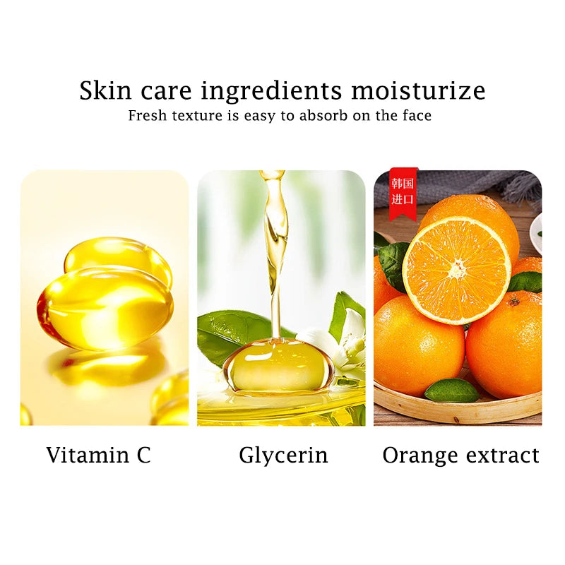 6pcs/set BIOAQUA Vitamin C Skin Care Sets Moisturizing Hydrating Anti-aging Eye Face Cream Serum Facial Cleanser skincare Set