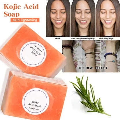 1Pc Kojic Acid Soap Handmade Whitening Soap Skin Lightening Soap Clean Glutathione Whitening Bleaching Skin Care Tools