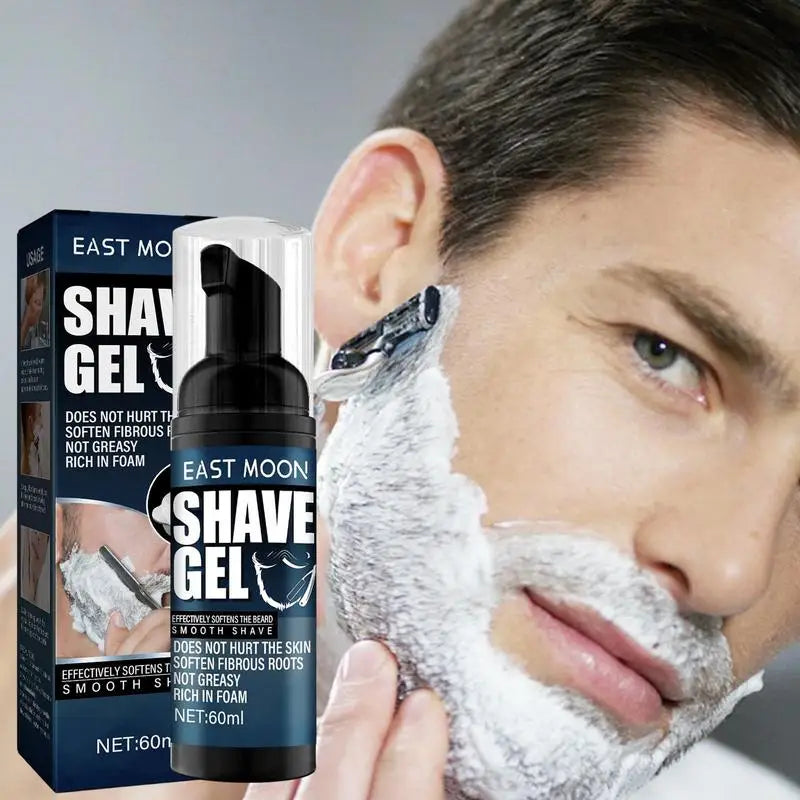 Men Beard Shaving Foaming Cream Facial Hair Cleaning Moisturizing Shaving Gel Male Beard Care Supplies