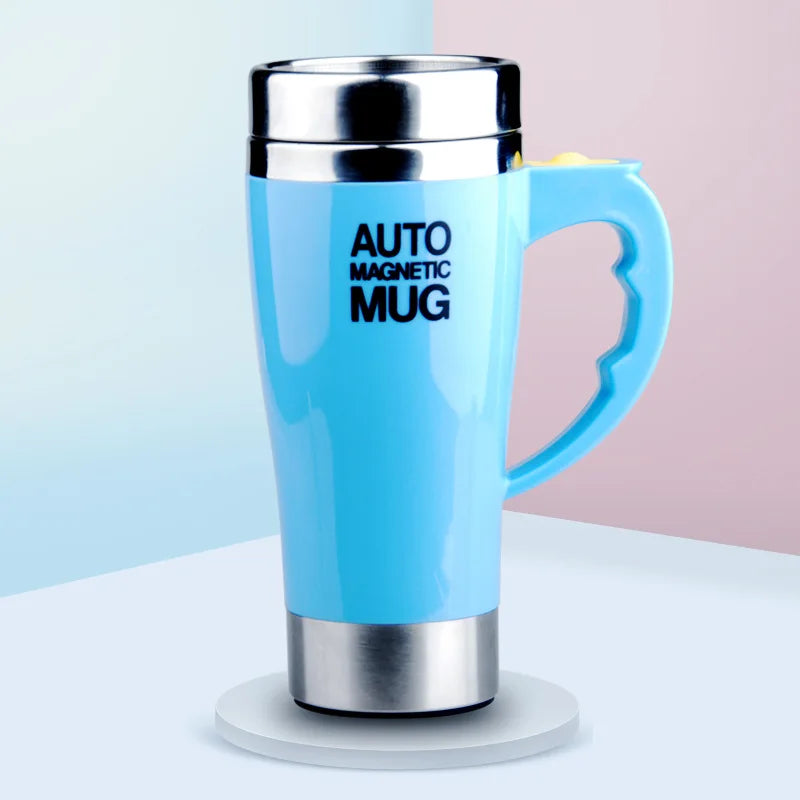 Automatic Self Stirring Magnetic Mug, Electric Auto Magnetic Coffee Mug, Auto Mixing Juice Milk Cup, Stainless Steel, 401-500ml