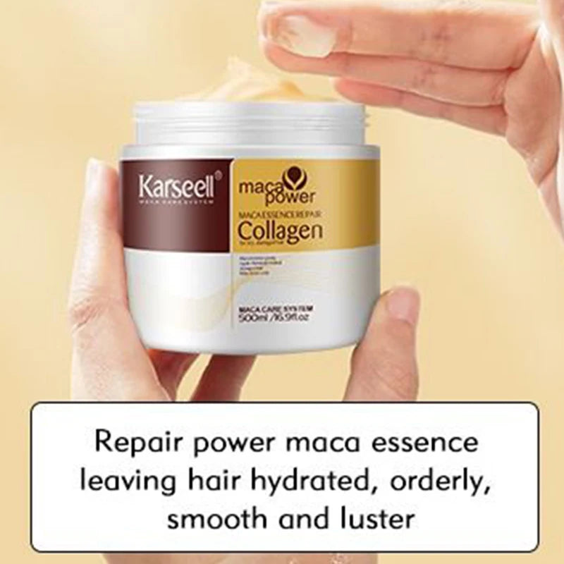 Magical Collagen Hair Treatment Deep Repair Conditioning Argan Oil Hair Mask Essence for Dry Damaged Hair All Hair Types