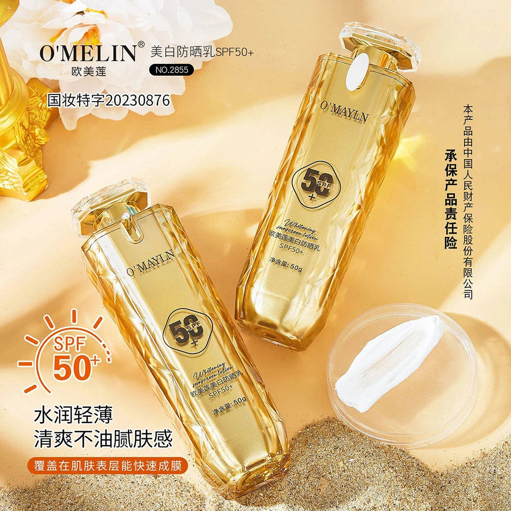 spf50+ Sunscreen Lotion Whitening Solar Uv Radiation Sun Screen Protetor Body Cream Oil-control Moisturizing Face Sunscreen