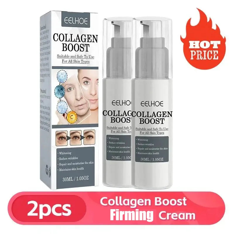 1/2pcs 30ml Collagen Boost Firming Essence Cream Fade fine lines Face brightening lightining Serum Cream skin care for women