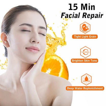 10pCS Natural VC Nicotinamide Facial Mask Acne Anti-Aging Moisturizing Oil Control Whitening Shrink Pores Wrapped Mask Skin Care