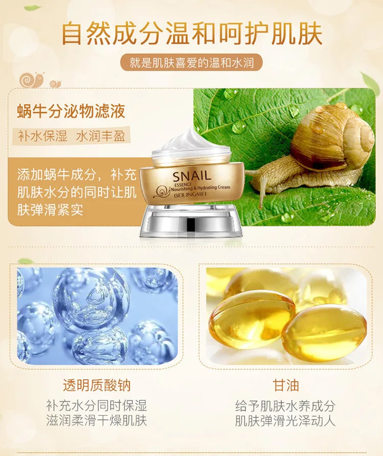 Snail Original Liquid Moisturizing Nourishing Cream Cosmetics Face Cream Beauty Makeup Skin Care