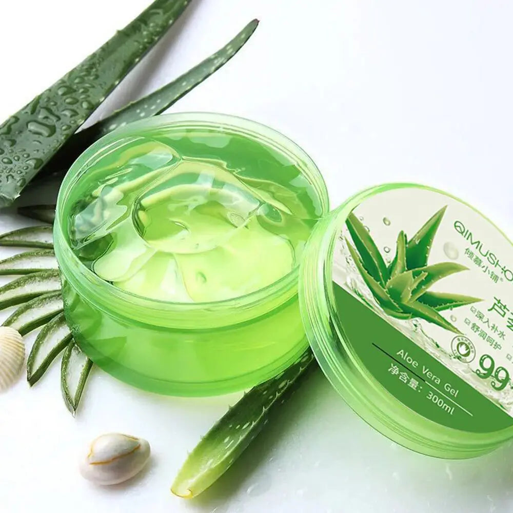 99% Aloe Vera Gel Moisturing Skin Face Cream Shrink Pores Day Cream Skincare Sleeping Mask Korean Skin Care Products  300g