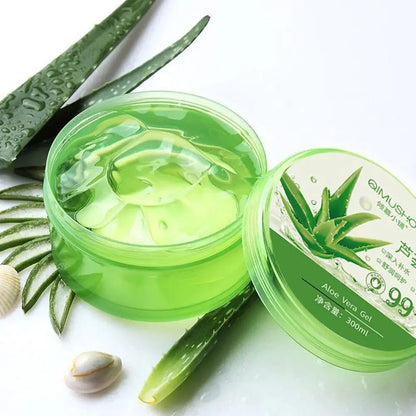 99% Aloe Vera Gel Moisturing Skin Face Cream Shrink Pores Day Cream Skincare Sleeping Mask Korean Skin Care Products  300g