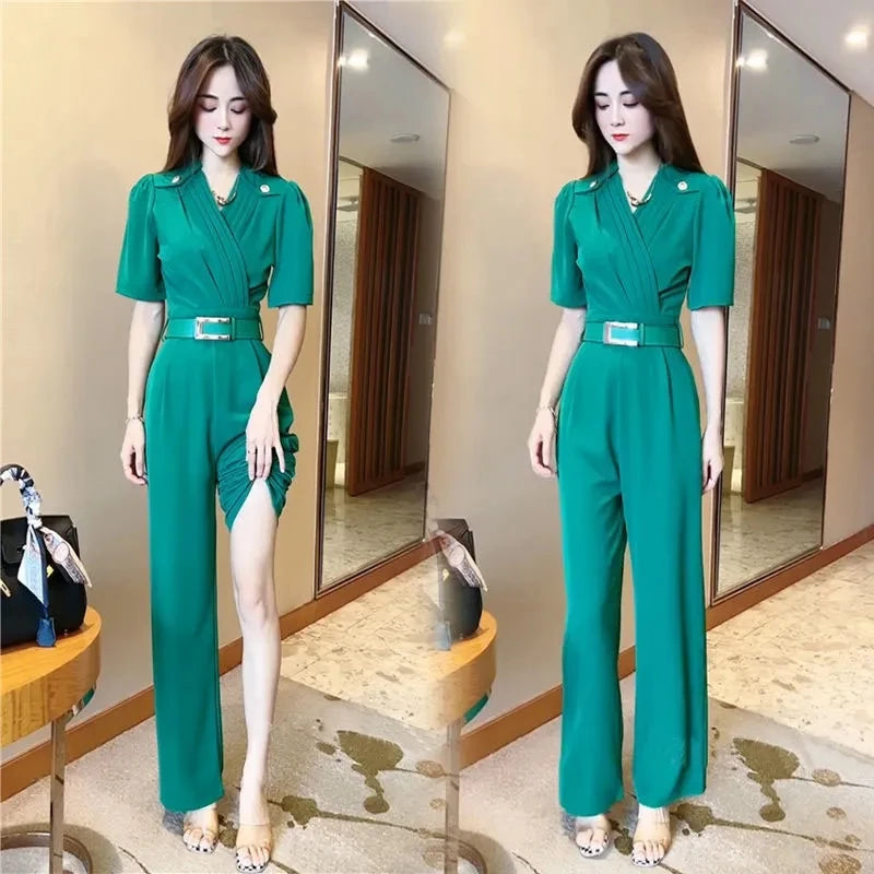 Ladies Solid Jumpsuit Women&