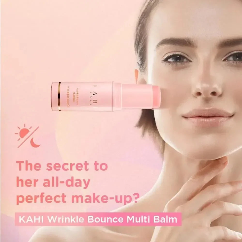 Korean Wrinkle Bounce Multi Balm 9g 1/2/3 Pcs Fade Wrinkles Collagen Pink Stick Deep Moisturizing Multi Cream Hydrated Skin Care