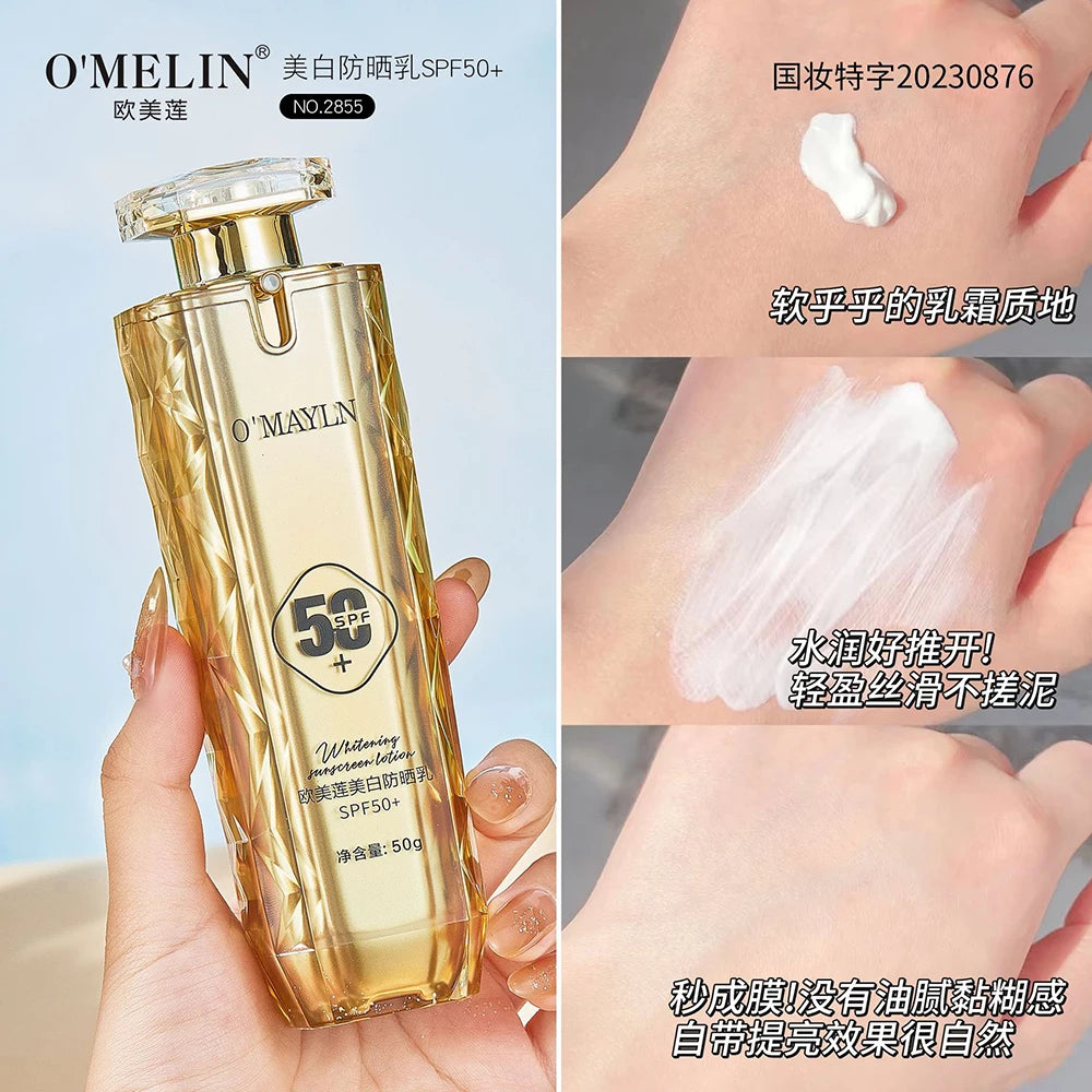 spf50+ Sunscreen Lotion Whitening Solar Uv Radiation Sun Screen Protetor Body Cream Oil-control Moisturizing Face Sunscreen