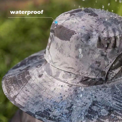 Solar Fan Outdoor Fishing Hat Fan Solar Charging Big Wind Summer Big Rim Sunblock Hat Male Visor Fisherman Hat Quick Dry