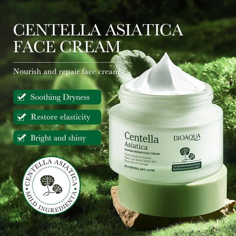 BIOAQUA Centella Asiatica Face Cream skincare Moisturizing Nourishing Anti-Aging Anti Wrinkle Facial Cream Skin Care for Beauty