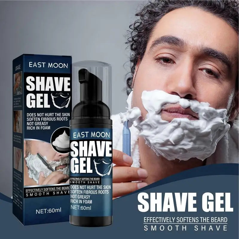 Men Beard Shaving Foaming Cream Facial Hair Cleaning Moisturizing Shaving Gel Male Beard Care Supplies