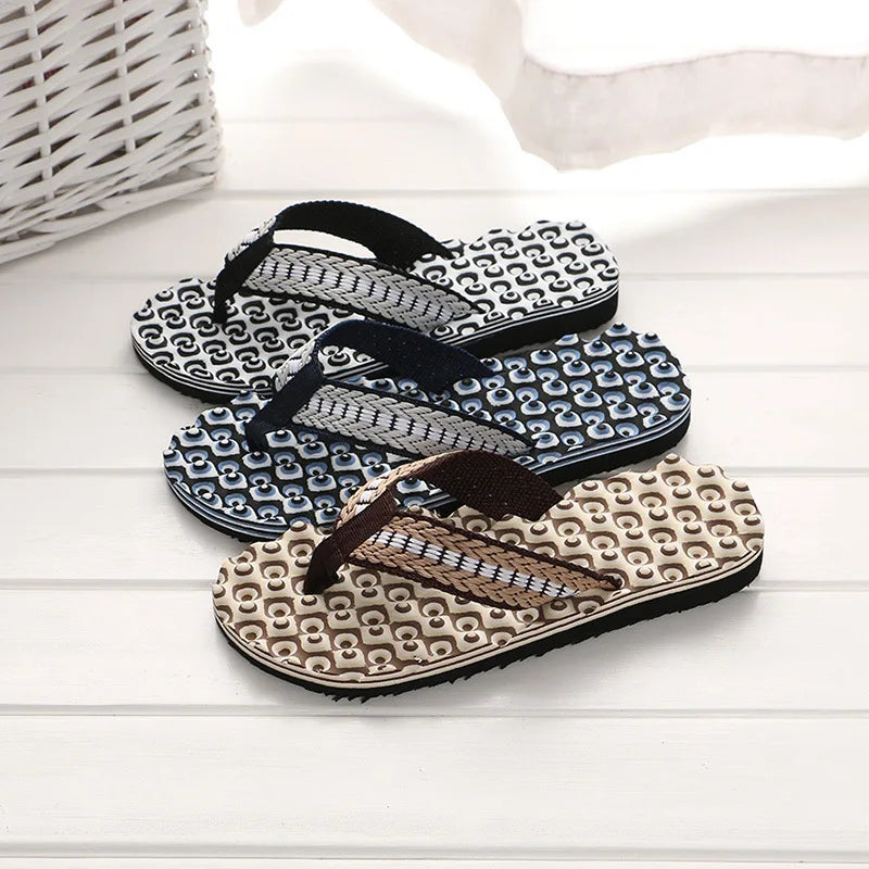 Wholesale Summer Men Flip Flops Bathroom Slippers Men Casual EVA Shoes Fashion Summer Beach Sandals