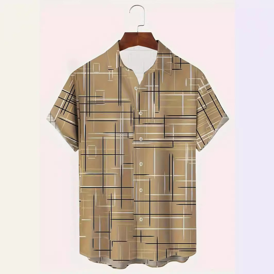 Fashion Printed Shirt Summer Menswear Printing